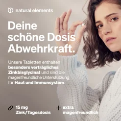 Zink 15mg – 365 Tabletten – gut verträgliches Zinkbisglycinat (Zink-Chelat)><noscript><img width=