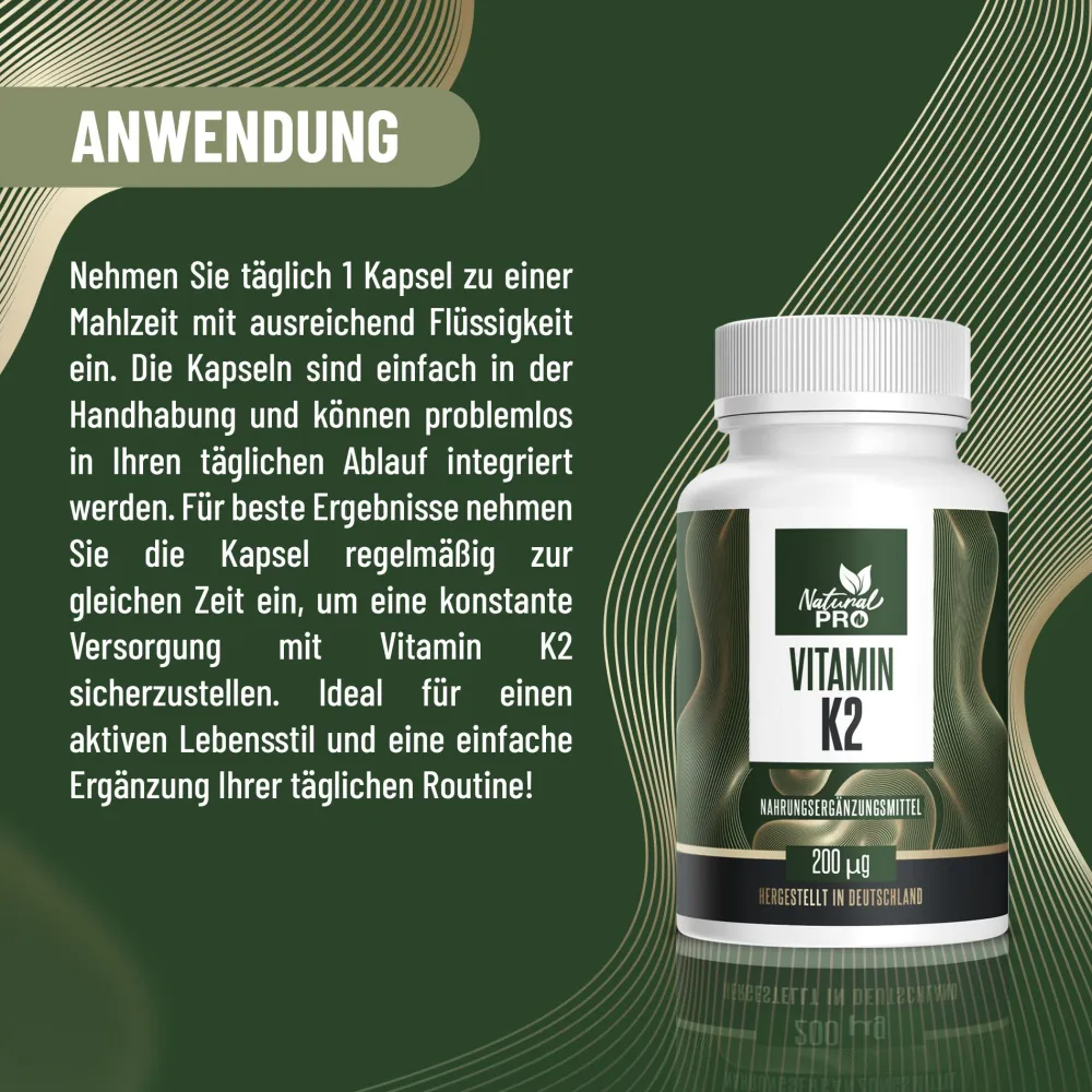 Natural Pro | Vitamin K2 200 µg HOCHDOSIERT> Online