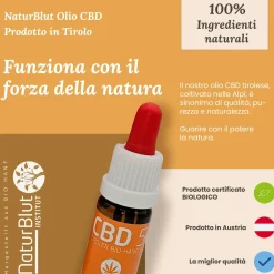 NaturBlut Premium BIO CBD Öl 5% - Mit Hanf aus den Kitzbüheler Alpen> Discount