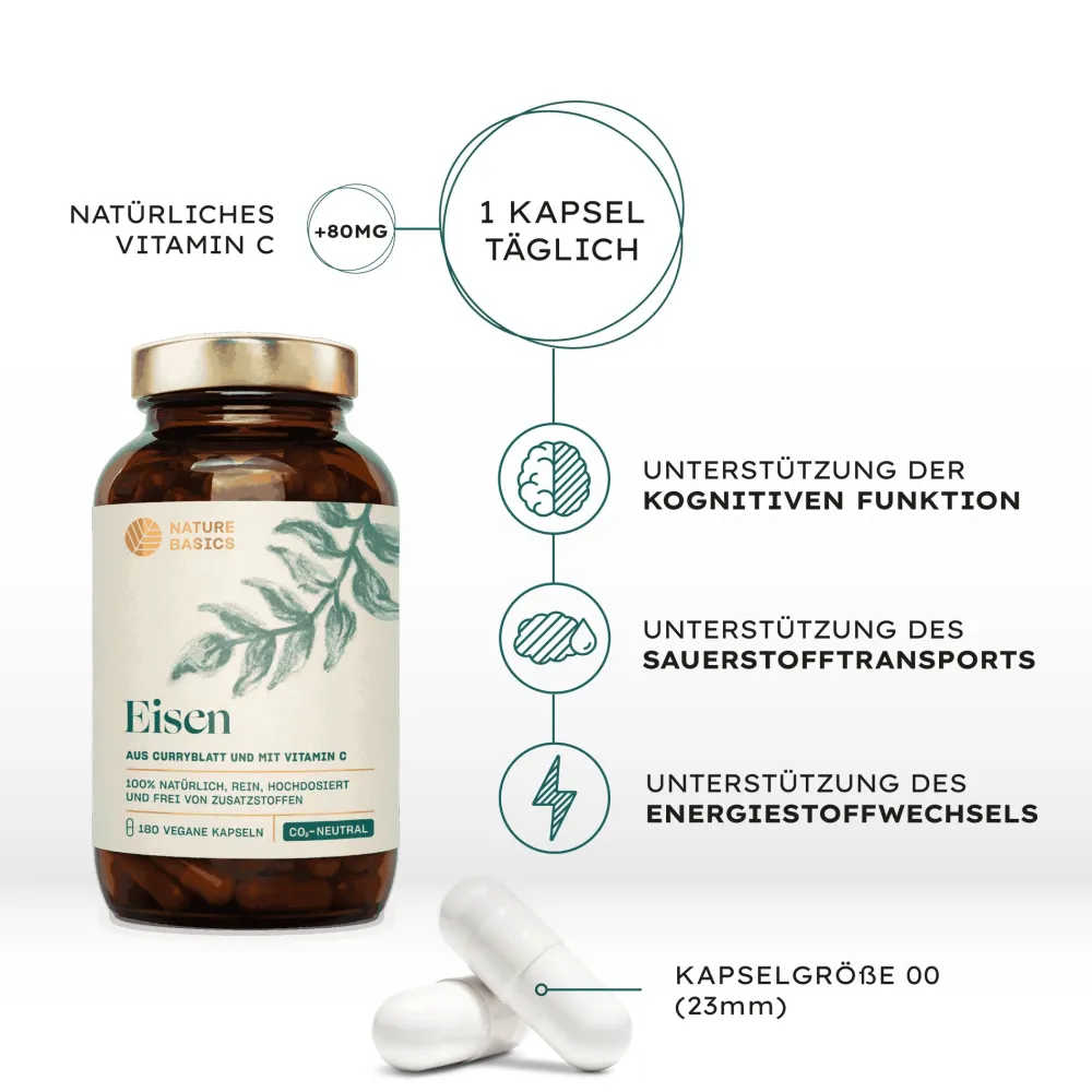 ® - Natürliches Eisen mit Vitamin C Vegan>NATURE BASICS New