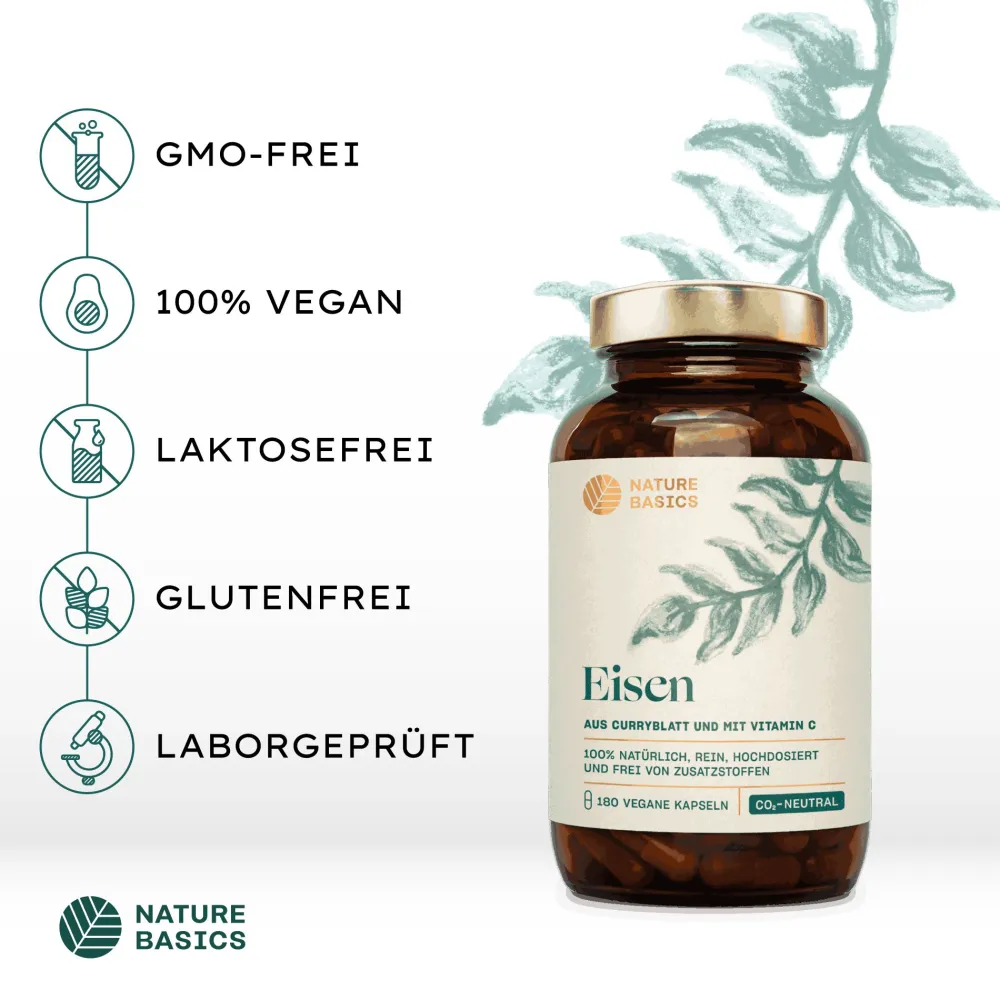 ® - Natürliches Eisen mit Vitamin C Vegan>NATURE BASICS New