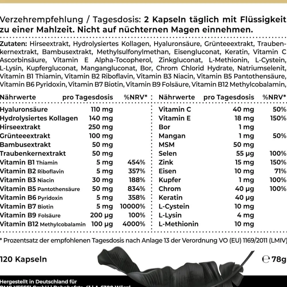 NatureCraft Haare, Haut & Nägel Vitamin Komplex> Outlet