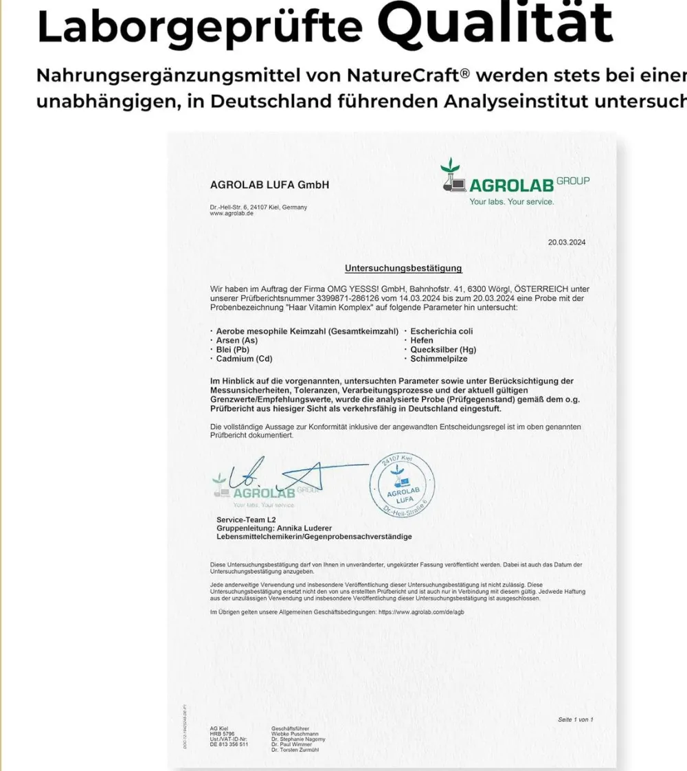 NatureCraft Haare, Haut & Nägel Vitamin Komplex> Outlet