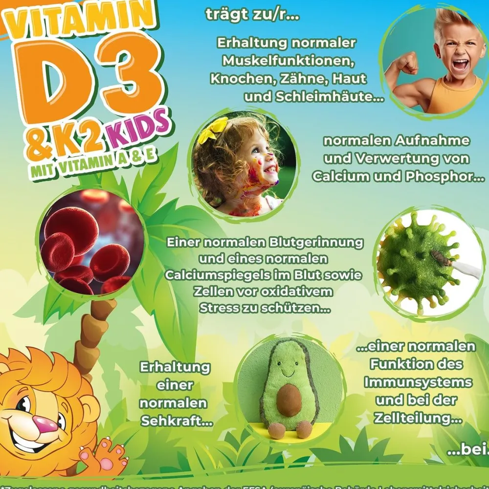 NatureCraft Vegan Vitamin D3+K2 Tropfen KIDS| Outlet