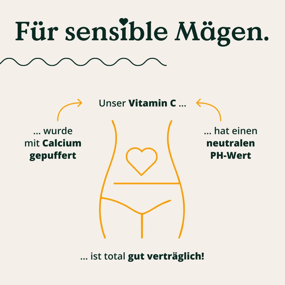 ® Gepuffertes Vitamin C - Hochdosiert mit 1000mg Vitamin C je Tagesdosis - 365 Kapseln|NATURE LOVE New