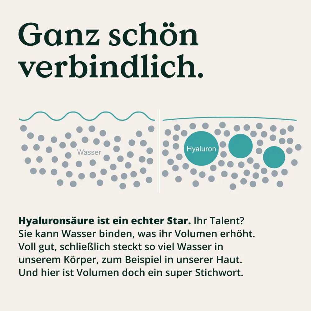 ® Hyaluron Kapseln mit Zink - Hochdosiert mit 500mg - für Haut, Haare & Nägel|NATURE LOVE Best