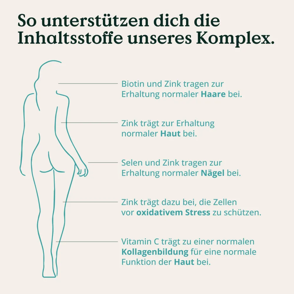 ® Kollagen Komplex – 180 Kapseln mit Hyaluron, Biotin, Zink, Selen, Vitamin C & Silicium|NATURE LOVE Outlet
