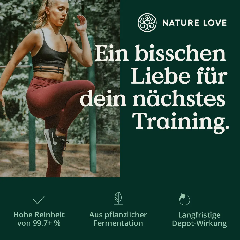 ® L-Arginin Base mit Citrullin - 365 Stk - pflanzliches Arginin BASE Form 99,7+% Reinheit>NATURE LOVE Sale
