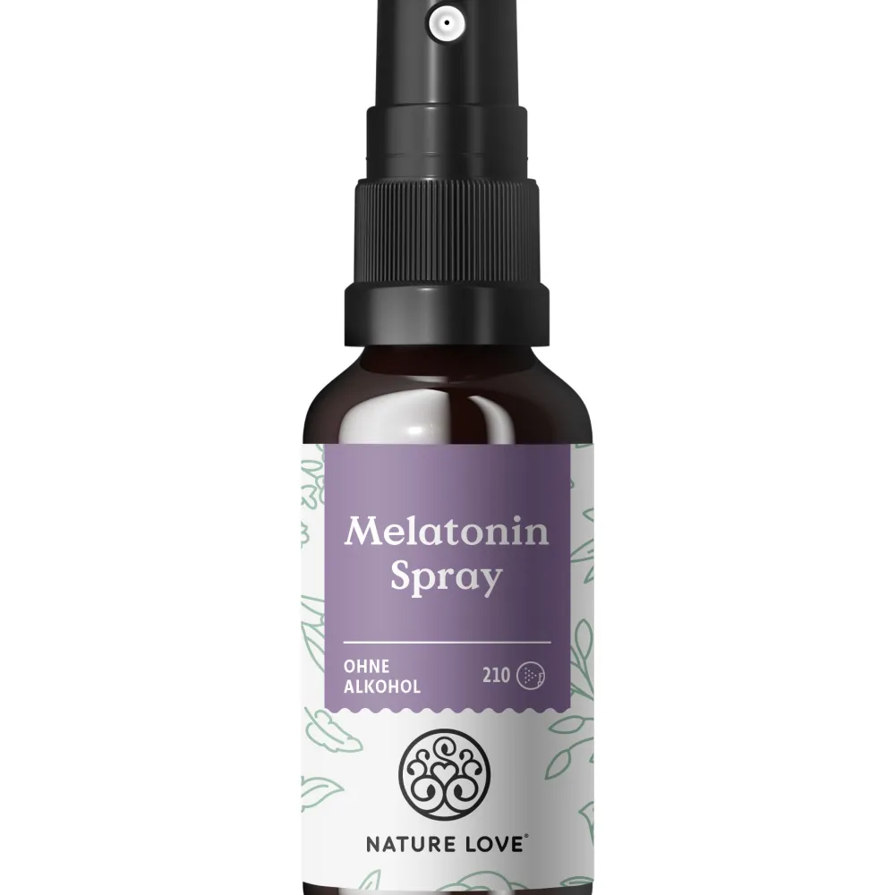 NATURE LOVE® Melatoninspray – geschmacksneutral – ohne Alkohol – 0,5mg Melatonin – Vit B1 & 6 – 30ml> Discount