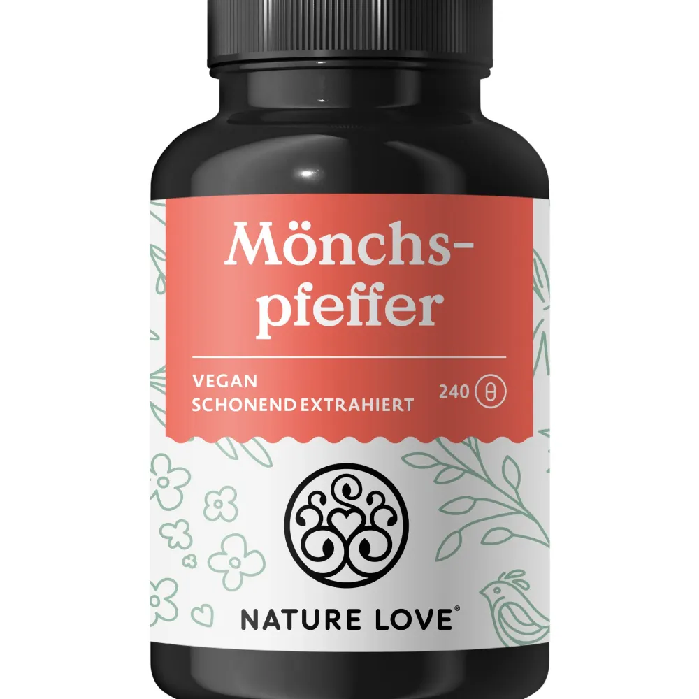 ® Mönchspfeffer Kapseln - 240 Stk - 4:1 Extrakt Original Vitex Agnus Castus 10mg/Kapsel>NATURE LOVE Outlet