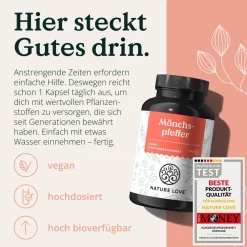® Mönchspfeffer Kapseln - 240 Stk - 4:1 Extrakt Original Vitex Agnus Castus 10mg/Kapsel><noscript><img width=