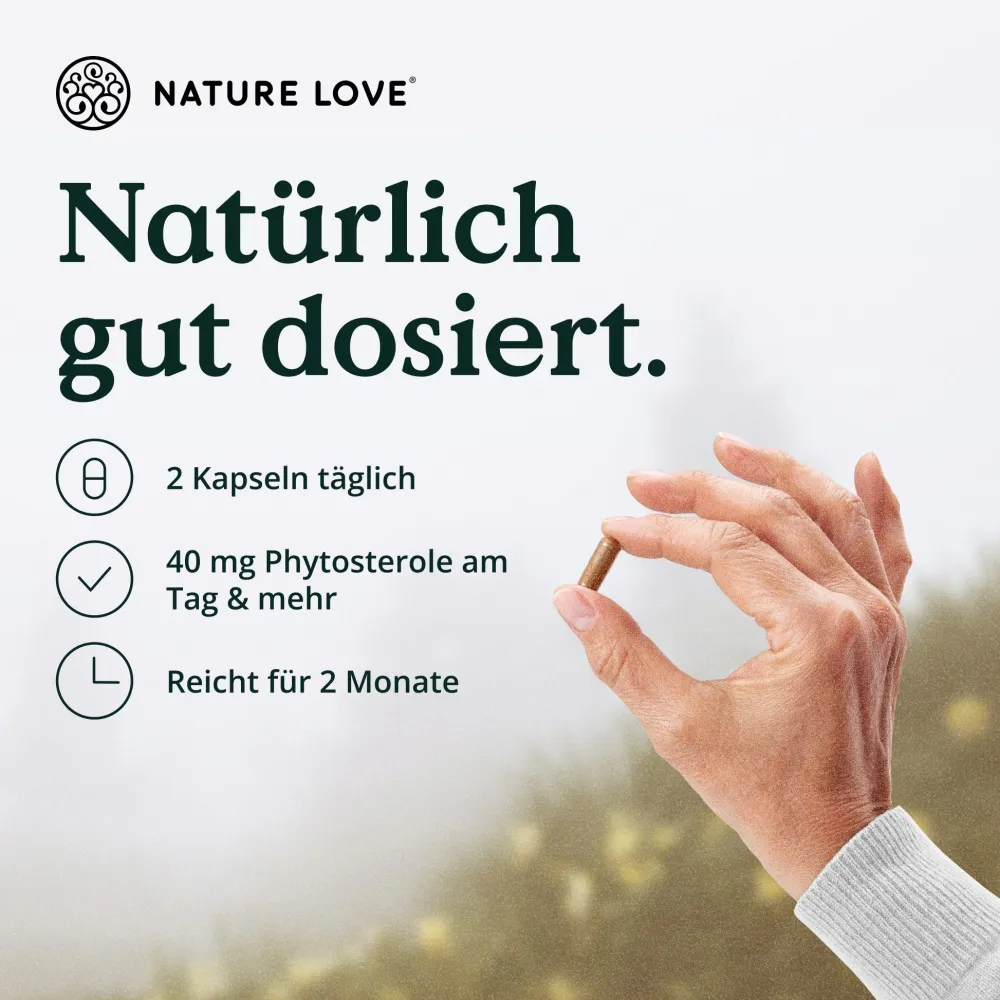 ® Sägepalm Komplex - 120 Kapseln - Sägepalme (Saw Palmetto) mit 5% Phytosterolen>NATURE LOVE Sale