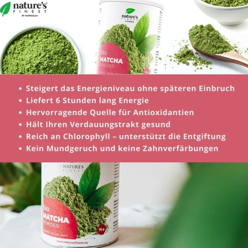 Nature's Finest Matcha Pulver Bio>Nature's Finest Hot