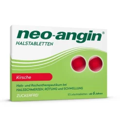 Halstabletten Kirsche zuckerfrei - bei beginnenden, lästigen Halsschmerzen|neo-angin Outlet