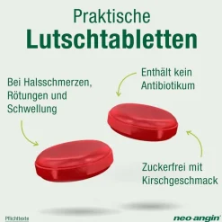 Halstabletten Kirsche zuckerfrei - bei beginnenden, lästigen Halsschmerzen|neo-angin Outlet
