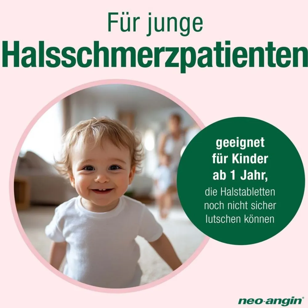 junior Halsschmerzsaft mit leckerem Kirschgeschmack für Kinder ab 1 Jahr - zuckerfrei|neo-angin Discount