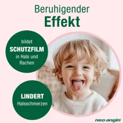 junior Halstabletten mit leckerem Erdbeergeschmack für Kinder ab 4 Jahren|neo-angin