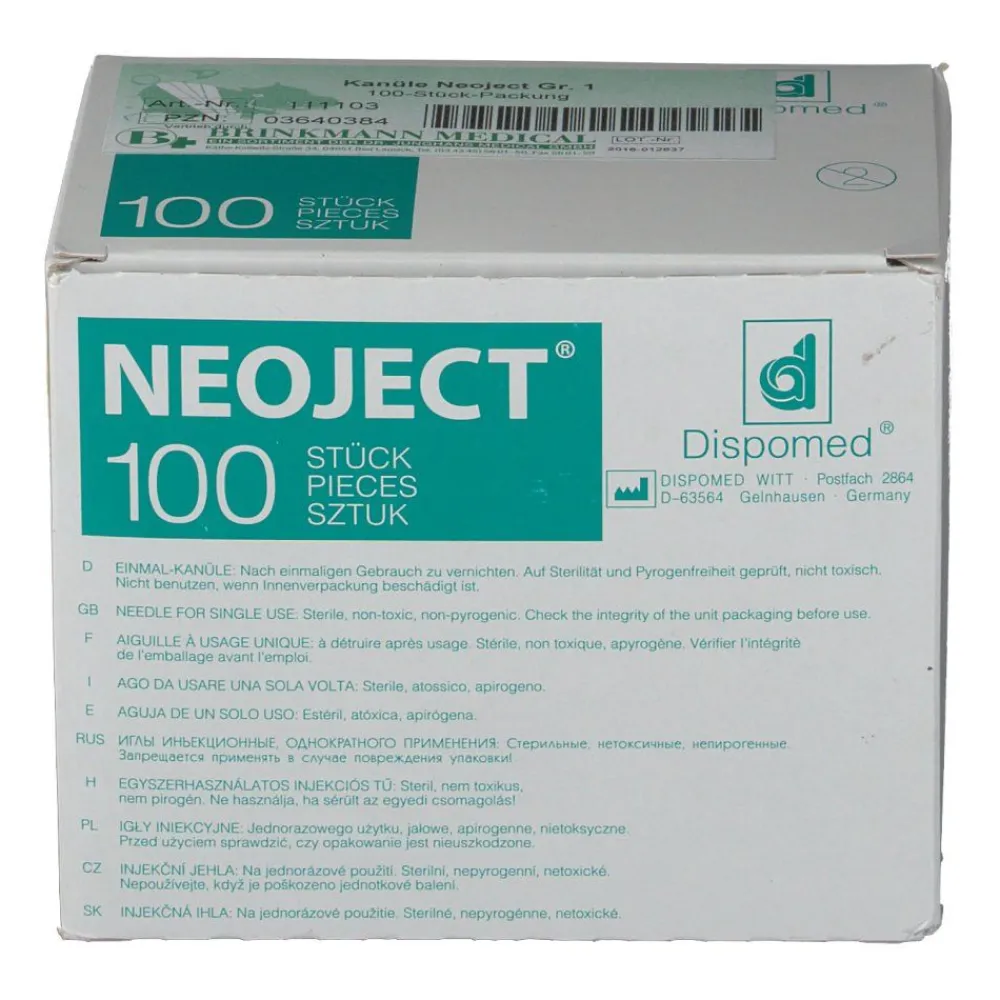 NEOJECT Kanüle 20G x 1 1/2 steril> Outlet
