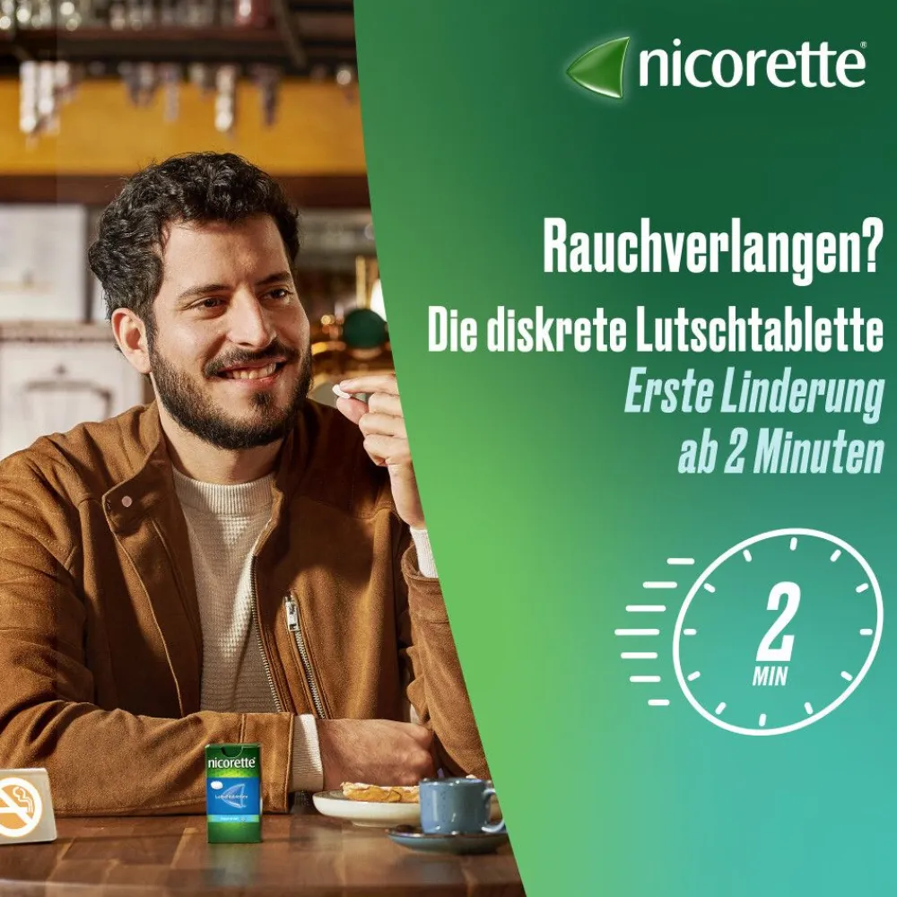 Lutschtablette freshmint 2 mg Nikotin zum Rauchen aufhören>Nicorette Outlet