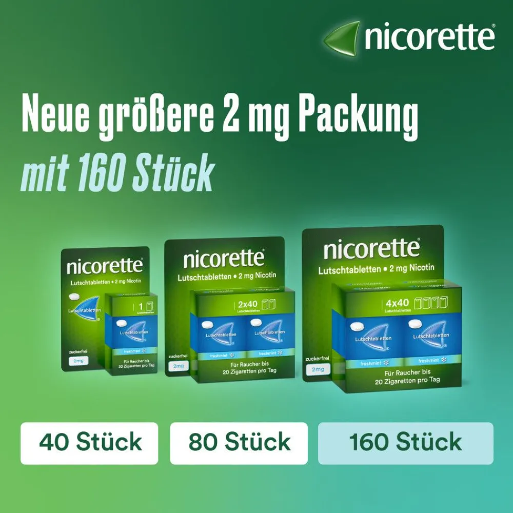 Lutschtablette freshmint 2 mg Nikotin zum Rauchen aufhören>Nicorette Outlet