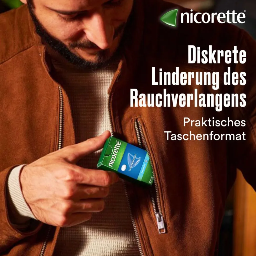 Lutschtablette freshmint 4 mg Nikotin zum Rauchen aufhören>Nicorette Discount