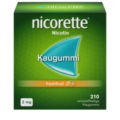 2 mg Nikotinkaugummi freshfruit zum Rauchen aufhören|Nicorette