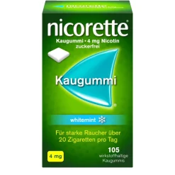 4 mg Nikotinkaugummi whitemint zum Rauchen aufhören|Nicorette Clearance
