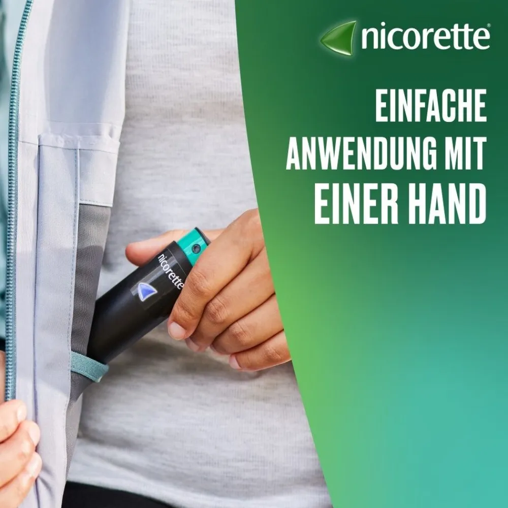mint Spray zum Rauchen aufhören, mit App-Funktion>Nicorette New
