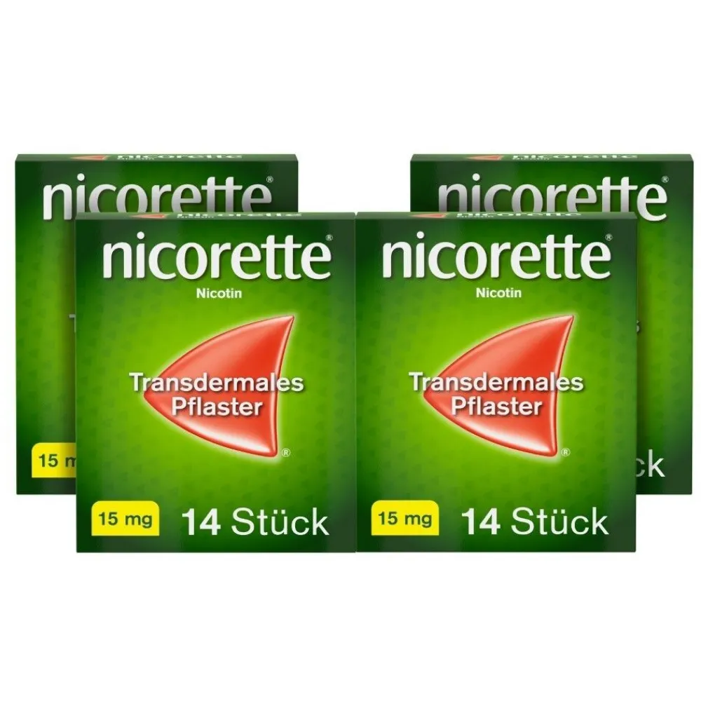 nicorette TX Pflaster mit 15 mg Nikotin zum Rauchen aufhören| Hot