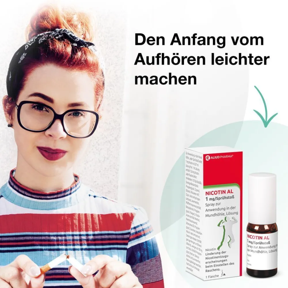 Nicotin AL 1 mg / Sprühstoß zur Rauchentwöhnung| Sale
