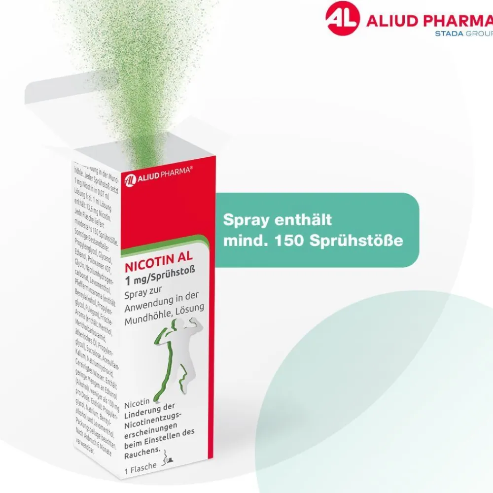 Nicotin AL 1 mg / Sprühstoß zur Rauchentwöhnung| Sale