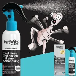 NitWits Läusemittel Kopfläuse - All-In-One Läuse Abwehrspray gegen Läuse und Nissen> Best
