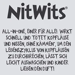 NitWits Läusemittel Kopfläuse - All-In-One Läuse Abwehrspray gegen Läuse und Nissen><noscript><img width=