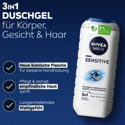 MEN Pflegedusche Sensitive Duschgel empfindliche Haut sanft|Nivea Outlet