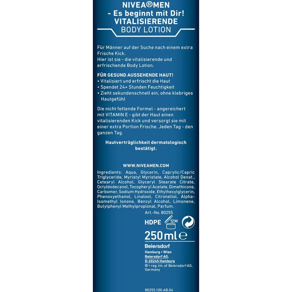 ® MEN Vitalisierende Bodylotion|Nivea Online
