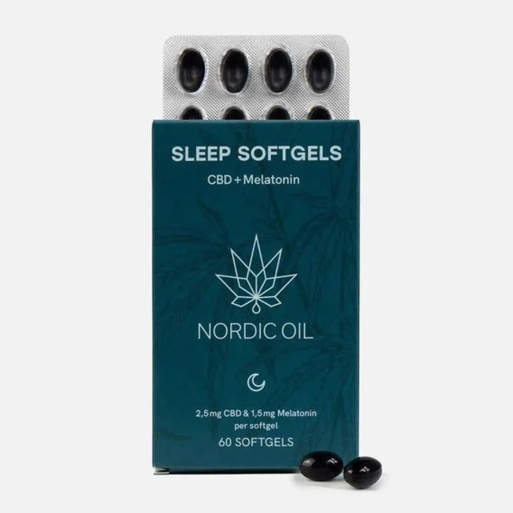 CBD Softgels mit Melatonin|Nordic Oil Hot