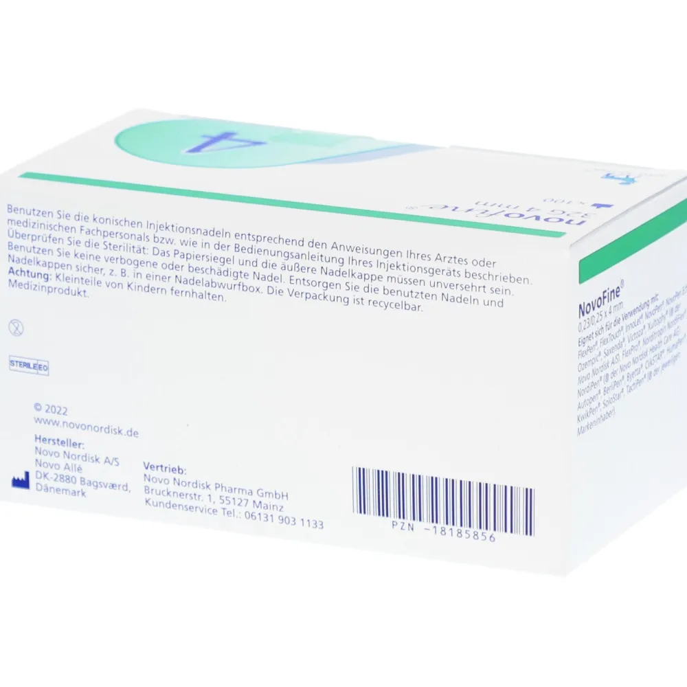 NovoFine® Kanülen 32 G, 4 mm> Clearance