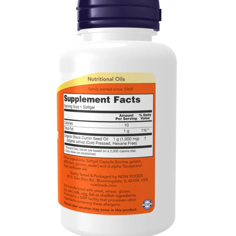, Black Cumin Seed Oil, 1000mg (Schwarzkümmelöl)>now foods Outlet