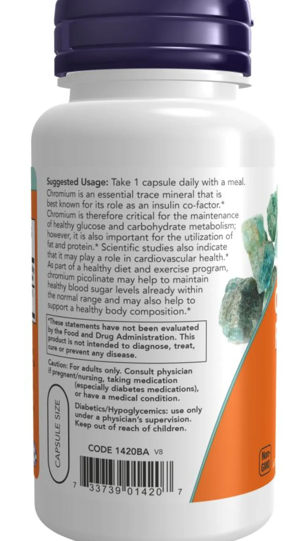 Chrompicolinat 200 mcg>now foods