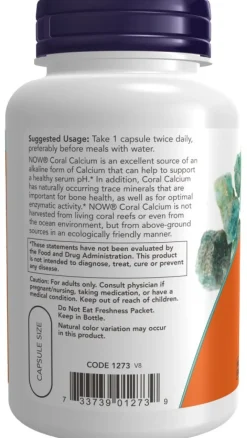 Coral Calcium 1000 mg|now foods Online