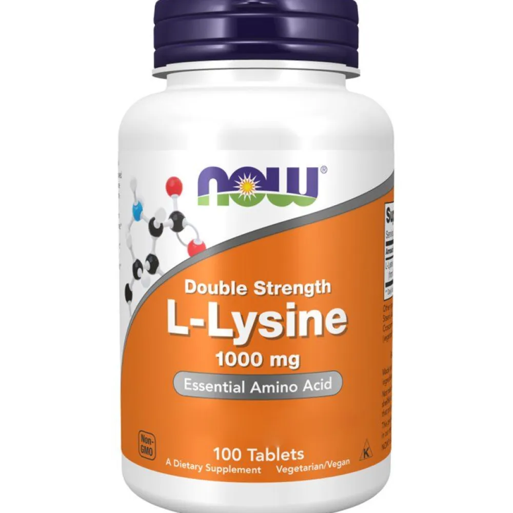 , L-Lysin, Double Strength, 1000mg>now foods Sale