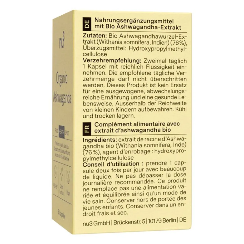 Premium Bio Ashwagandha>Nu3 Hot