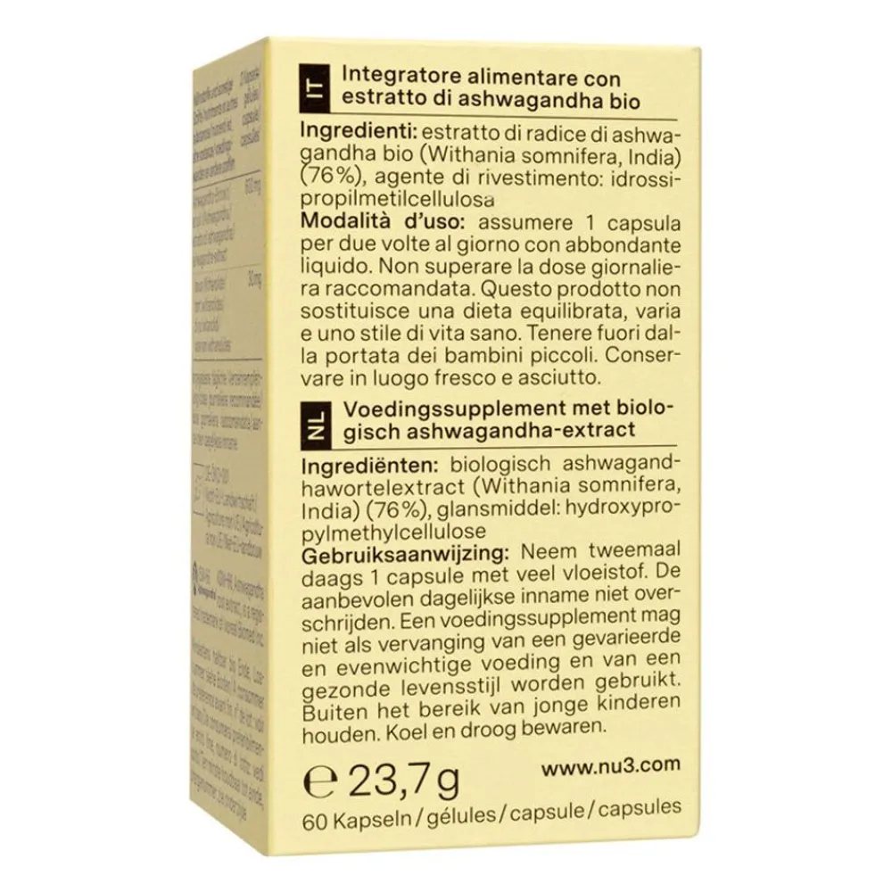 Premium Bio Ashwagandha>Nu3 Hot
