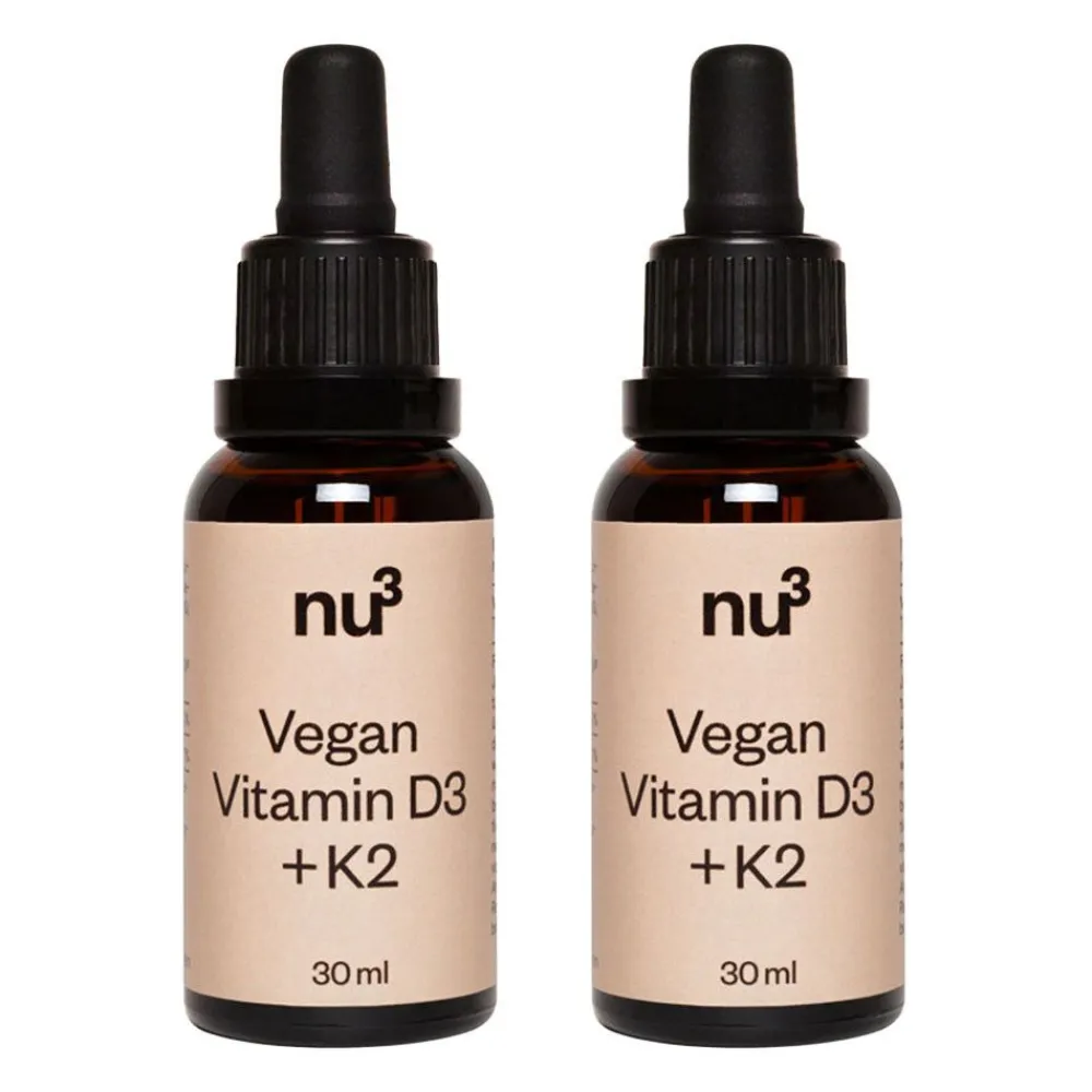 Premium Vegan Vitamin D3 + K2|Nu3 Hot