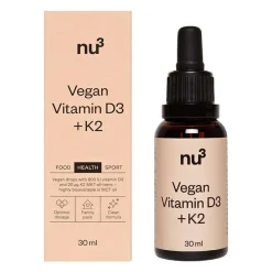 Premium Vegan Vitamin D3 + K2|Nu3 Hot