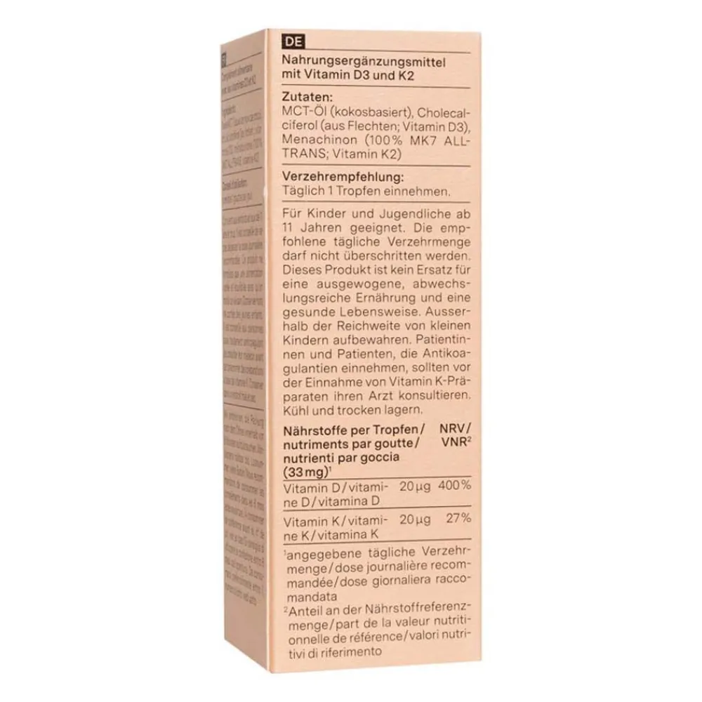 Premium Vegan Vitamin D3 + K2|Nu3 Best
