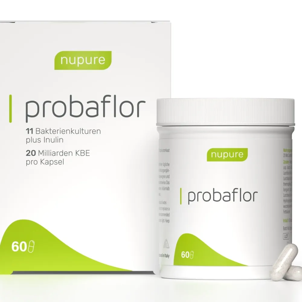 Nupure probaflor - Kapseln mit 11 wertvollen Bakterienkulturen plus Inulin| Discount