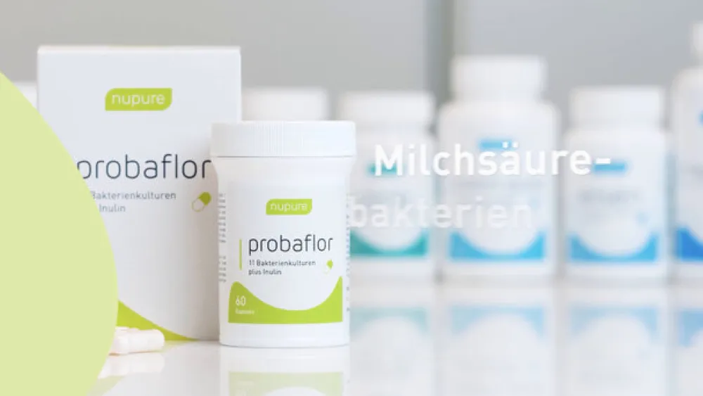 Nupure probaflor - Kapseln mit 11 wertvollen Bakterienkulturen plus Inulin| Discount