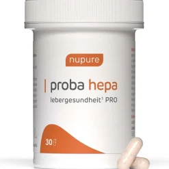 Nupure Proba Hepa Lebergesundheit PRO – 5-in-1 Nahrungsergänzung für die Leber mit Cholin, Artischocke, Mariendistel, Igelstachelbart & Lactobacillus paracasei D3-5>