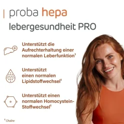 Nupure Proba Hepa Lebergesundheit PRO – 5-in-1 Nahrungsergänzung für die Leber mit Cholin, Artischocke, Mariendistel, Igelstachelbart & Lactobacillus paracasei D3-5>